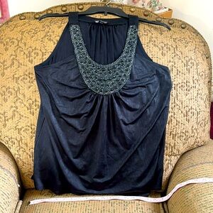 Iz dressy black tank top